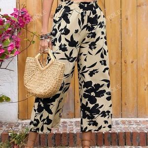SHEIN floral breezy pants